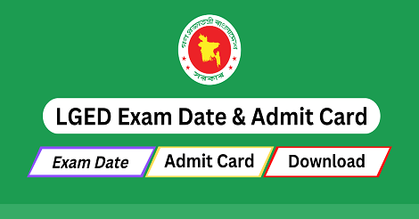 LGED Teletalk Admit Card Exam Date 2023 - lged.teletalk.com.bd
